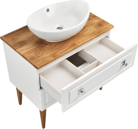 Мебель для ванной ASB-Woodline Каталина 80 белая