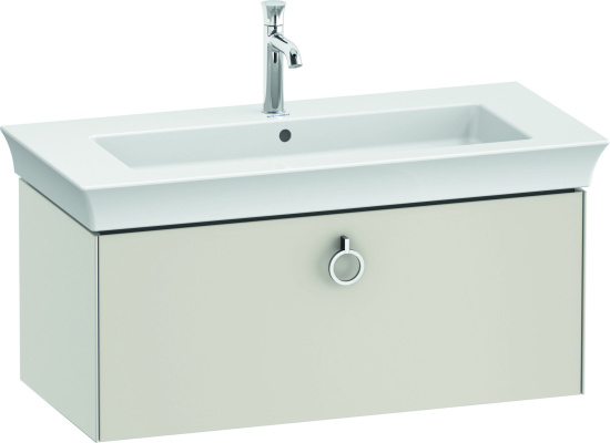 Мебель для ванной Duravit White Tulip 105 с ручкой, скандинавский белый шелковисто-матовый