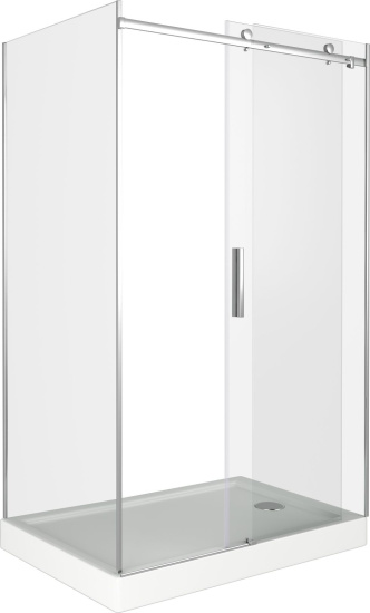Душевой уголок Good Door Galaxy WTW+SP-C-В 110x90, профиль черный