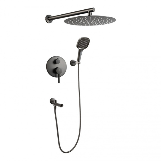 Душевая система Filarete Roun FL1026BG, графит