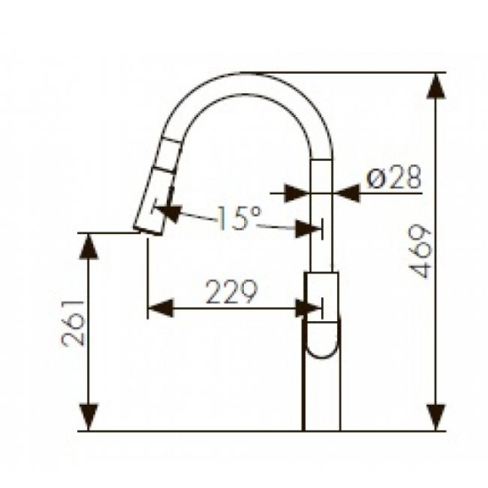 Смеситель для кухни Kaiser Linear 59044