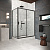 Душевой уголок Vegas Glass ZP+ZPV Protec 100*70 02М 01, профиль черный матовый, стекло прозрачное