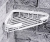 Полка Wasserkraft K-733white угловая