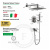Душевая система Filarete Fing FL1040BG, графит Душевая система Filarete Fing FL1040BG, графит
