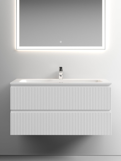 Тумба с раковиной Sancos Snob T 100 Bianco SNT100W, подвесная