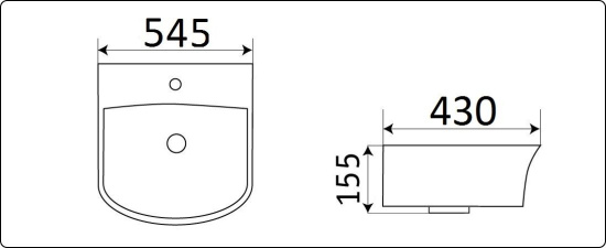 Раковина CeramaLux 78369C