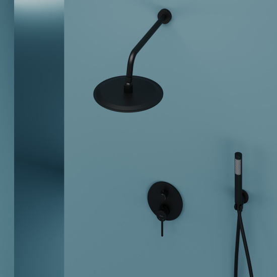 Душевая система SANCOS Select SC3003MB, черная матовая