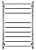 Полотенцесушитель электрический Secado Мерида 5 80/60 L, хром