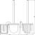 Ершик Ellux Elegance ELE 071 с держателем освежителя воздуха