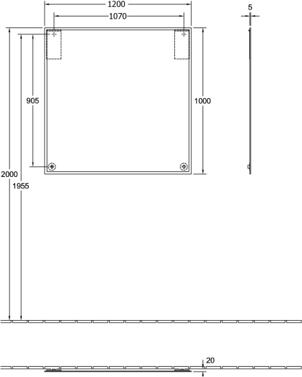Зеркало Villeroy & Boch Finion F6201200 120 см