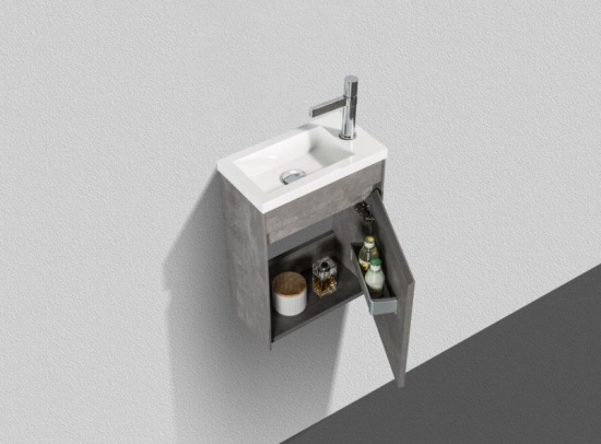 Тумба с раковиной BelBagno Pietra Mini 46 R stucco cemento