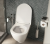 Унитаз подвесной STWORKI Rotenburg WH52 безободковый + инсталляция Geberit Duofix Delta 458.124.21.1 3 в 1 с кнопкой