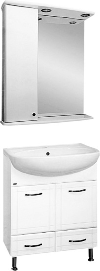 Мебель для ванной Misty Уют 60 с 2 ящиками