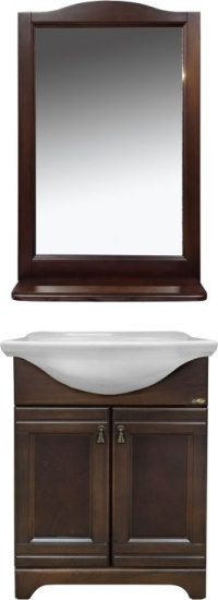 Зеркало Misty Рим 60 орех