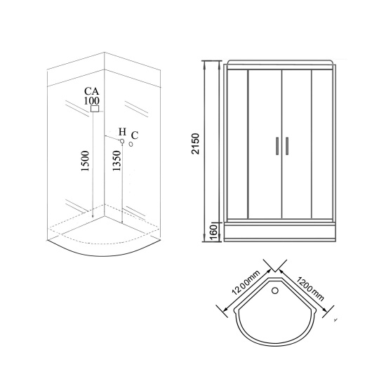 Душевая кабина Grossman GR-242