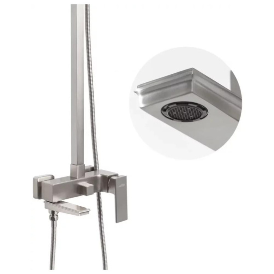 Душевая стойка Hansberge H5070NK, никель