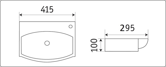 Раковина CeramaLux 78014T