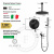 Душевая система Filarete Roun FL1022BL, черный Душевая система Filarete Roun FL1022BL, черный