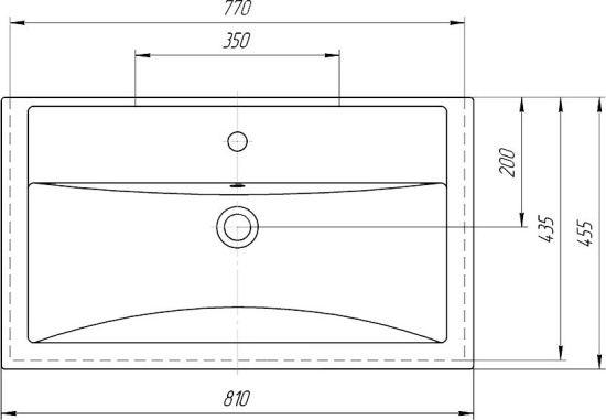 Мебель для ванной ASB-Woodline Монте 80 бежевая