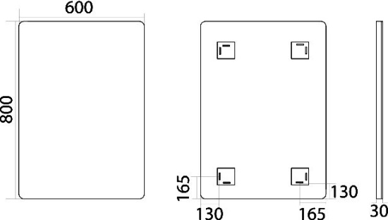 Мебель для ванной Misty Челси 60 2 ящика