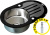 Мойка кухонная Zorg Inox Glass GL-7851-OV-BLACK черное стекло + дозатор в подарок Мойка кухонная Zorg Inox Glass GL-7851-OV-BLACK черное стекло + дозатор в подарок