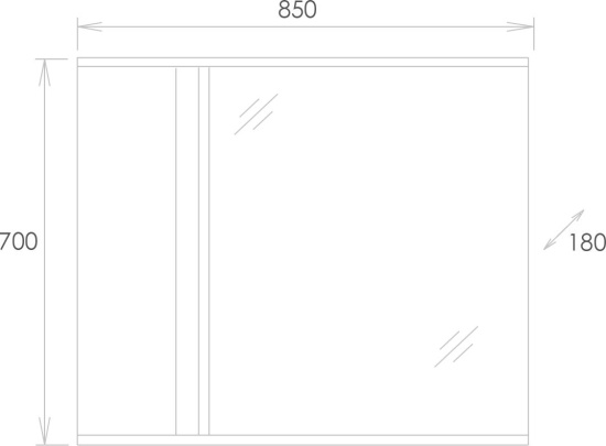 Зеркало Onika Амара 85.00 У