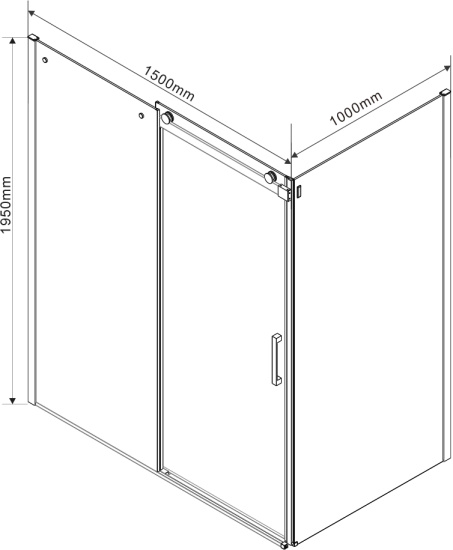 Душевой уголок Vincea Como VSR-1C1015CL 150х100 см, профиль хром