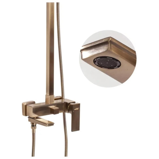 Душевая стойка Hansberge H5070BR, бронза