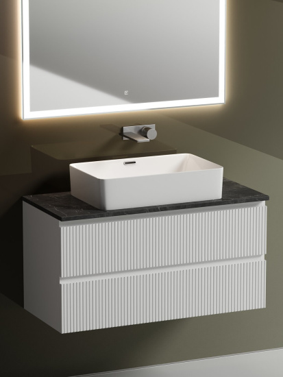 Тумба с раковиной Sancos Snob T 100 Bianco SNT100W, подвесная
