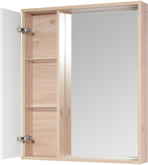 Зеркало Aquaton Бостон 60 с подсветкой, дуб эврика