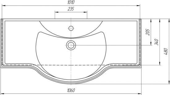 Тумба с раковиной ValenHouse Эллина 105 патина золото
