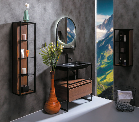 Полка Armadi Art Loft dark wood 120