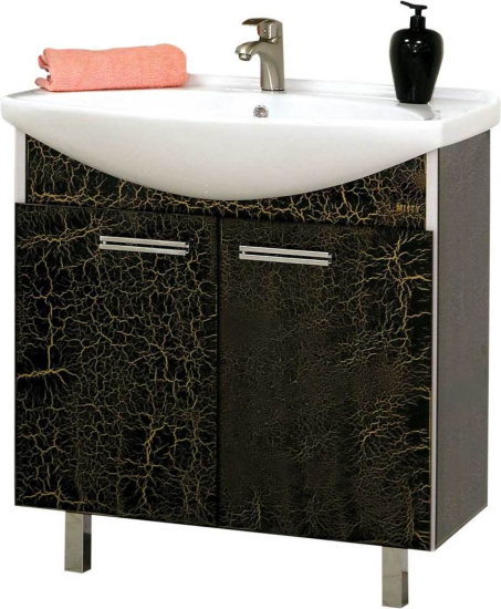 Мебель для ванной Misty Джулия 85 черная краколет