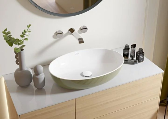 Зеркало Villeroy & Boch Antheus B30500PW 85 black ash, круглое