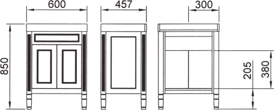 Мебель для ванной Misty Женева 60 белая патина