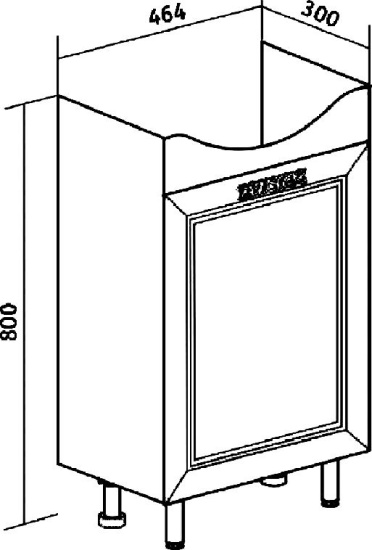 Мебель для ванной Runo Монро 50