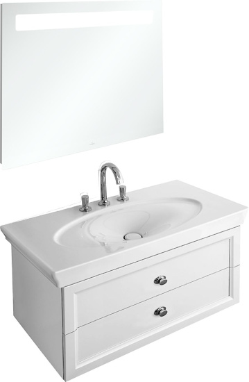 Тумба с раковиной Villeroy & Boch La belle A58400DJ белый глянец