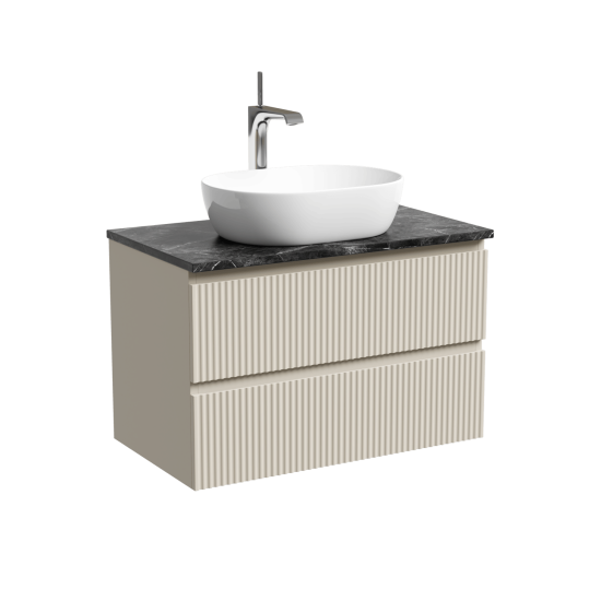 Тумба с раковиной Sancos Snob R 70 Beige Soft SNR70CE, подвесная