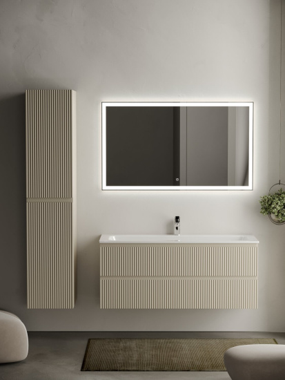 Тумба с раковиной Sancos Snob R 120 Beige Soft SNR120CE, подвесная