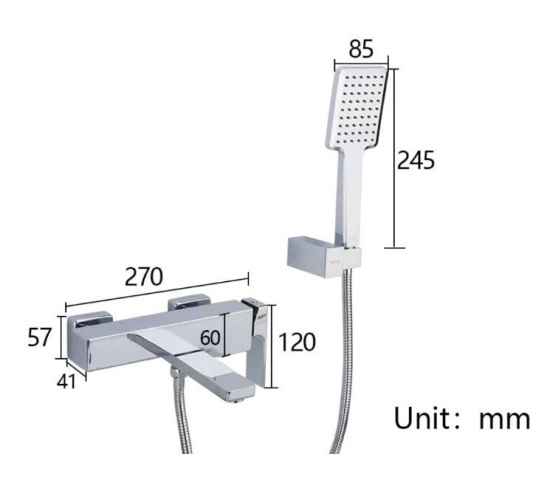 Смеситель для ванны Gappo Futura G3218