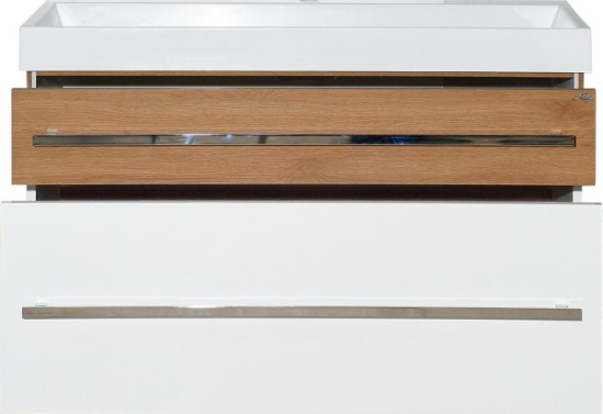 Тумба с раковиной Misty Леон 100 подвесная, дуб