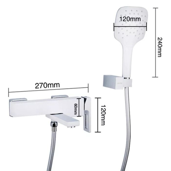 Смеситель для ванны Gappo Futura G3217-8