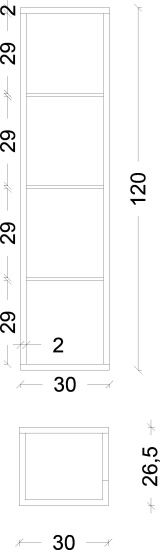 Полка Armadi Art Loft dark wood 120