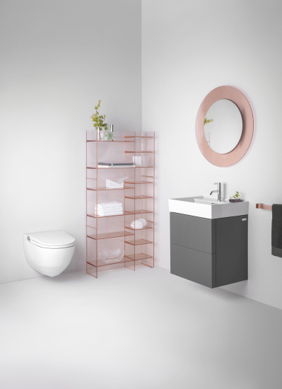 Зеркало Laufen Kartell by Laufen 80 розовое, с подсветкой
