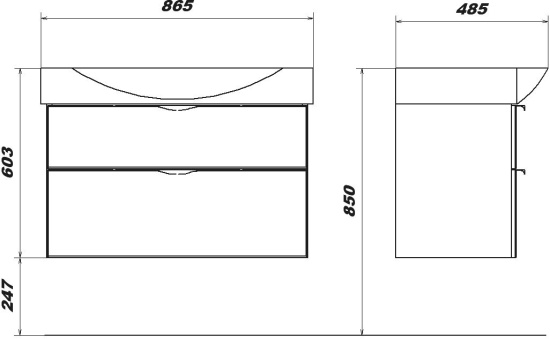 Мебель для ванной Sanstar Муза 85