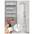 Душевая стойка Hansberge H5077W1, белый/хром Душевая стойка Hansberge H5077W1, белый/хром