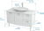 Тумба с раковиной Triton Лира 115 R, 2 двери, 2 ящика, белая Тумба с раковиной Triton Лира 115 R, 2 двери, 2 ящика, белая