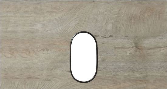 Тумба с раковиной Aquaton Лофт Фабрик 80 дуб эндгрейн со столешницей