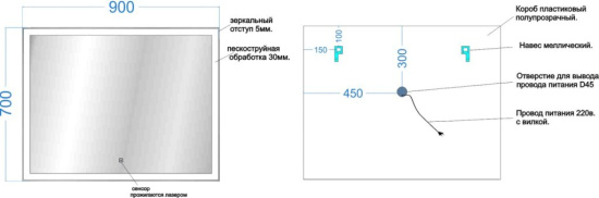 Зеркало Sancos City CI900 90