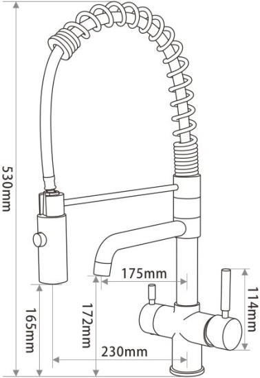 Смеситель для кухни Seaman Barcelone SSL-5370 Water